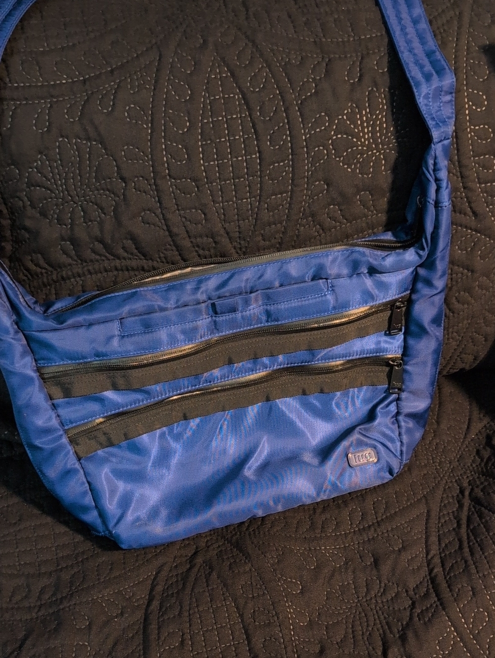 Blue Nylon Crossbody Bag - Lug